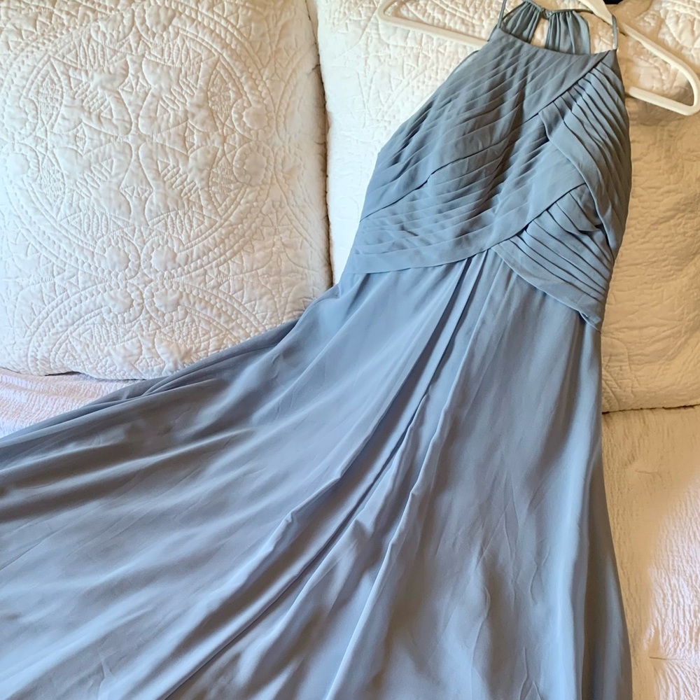 Blue Azazie Bridesmaids Dress - Size 6